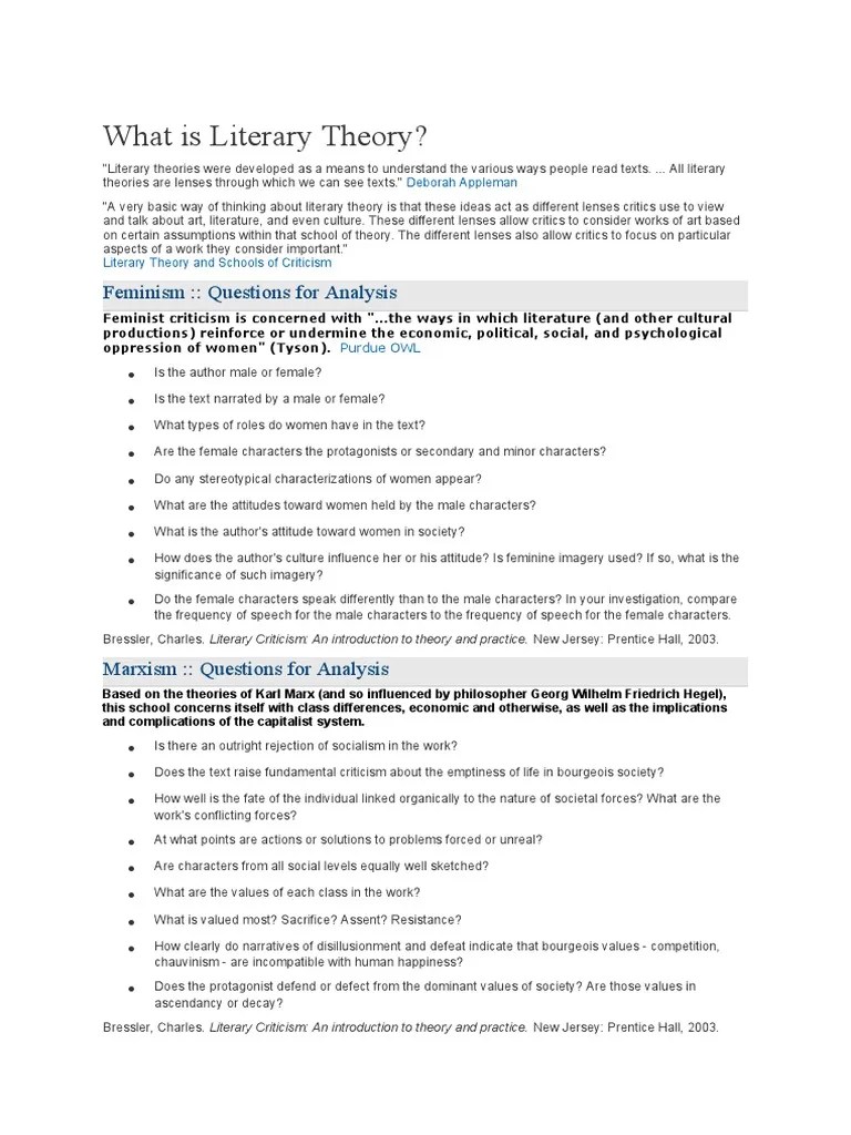 What is Literary Theory (1) PDF Queer Theory LGBTQIA+ Studies