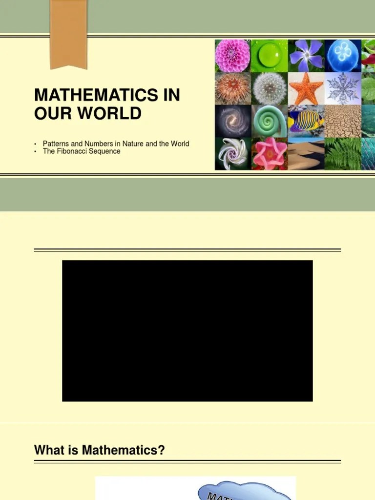 GE 4 Lesson 1 (Patterns and Numbers in Nature and The World) PDF