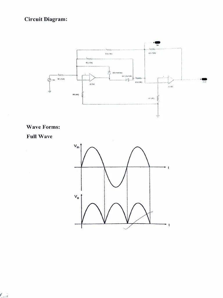 Precision Rectifier PDF Rectifier Operational Amplifier