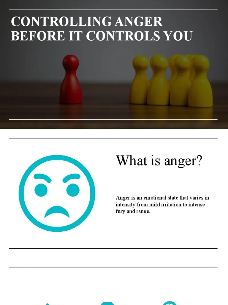 Controlling Anger Before It Controls You PDF Career & Growth