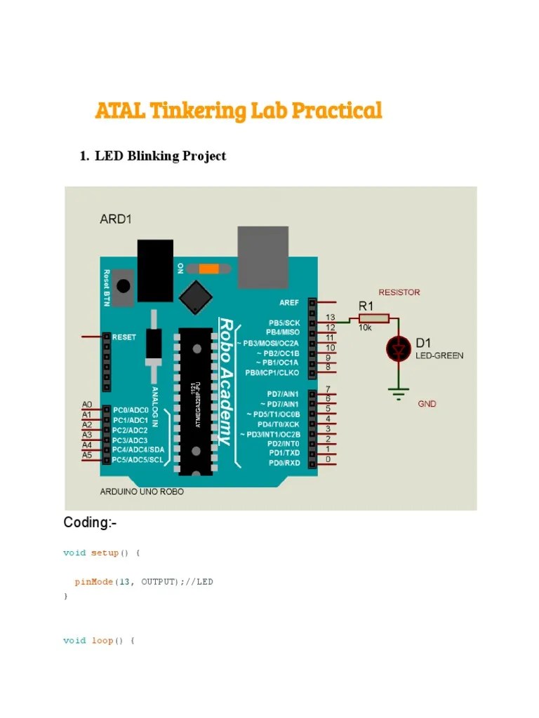 ATAL Tinkering Lab Practical PDF
