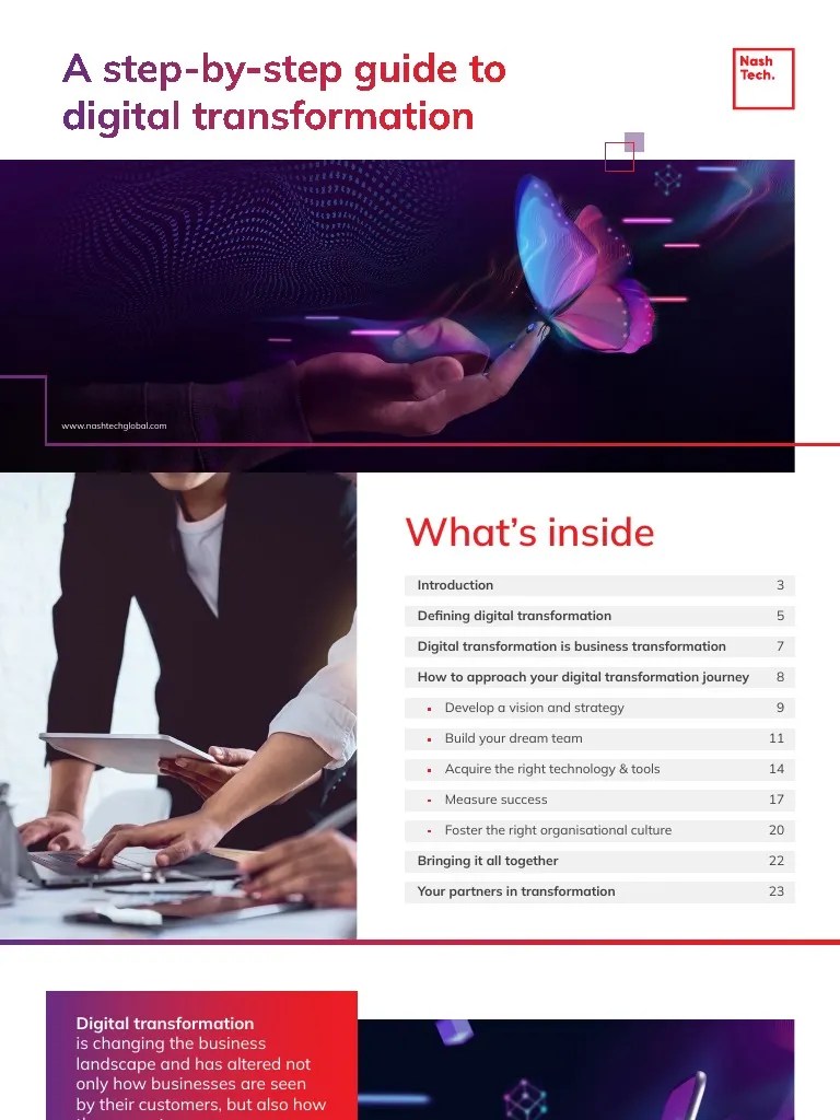 Stepbystep Digital Transformation Guide Pdf Performance Indicator