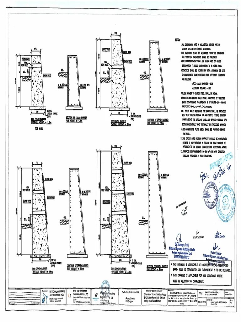 Approved RCC Crash Barrier PDF