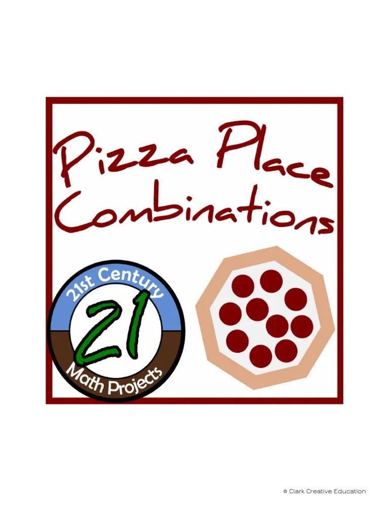 Pizza Place Combinations Download Free PDF Pizza Sausage