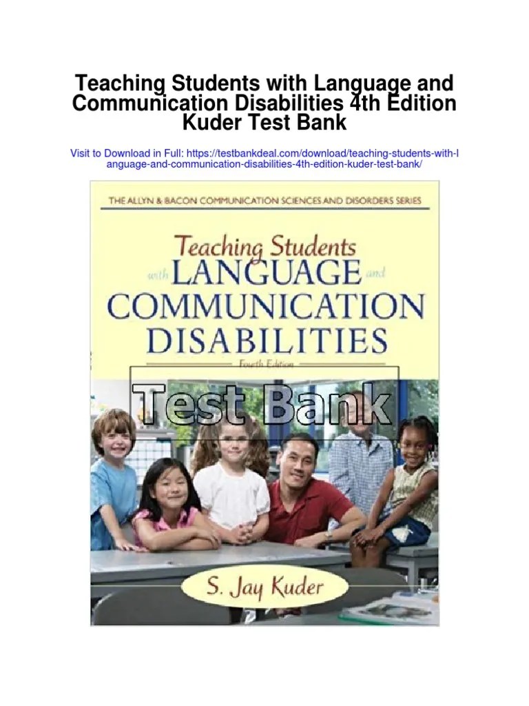 Teaching Students With Language and Communication Disabilities 4th