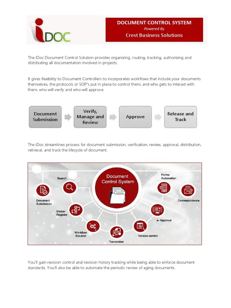 IDoc Document Control System PDF Computer Science Software