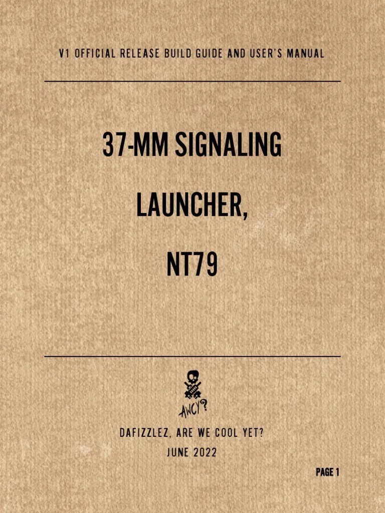 NT79 Assembly Guide | PDF | Trigger (Firearms) | Screw
