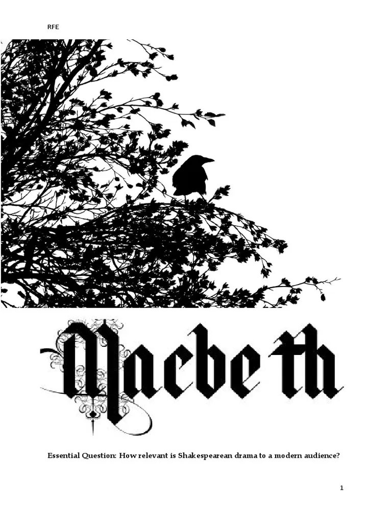 Macbeth Booklet PDF Macbeth Poetry