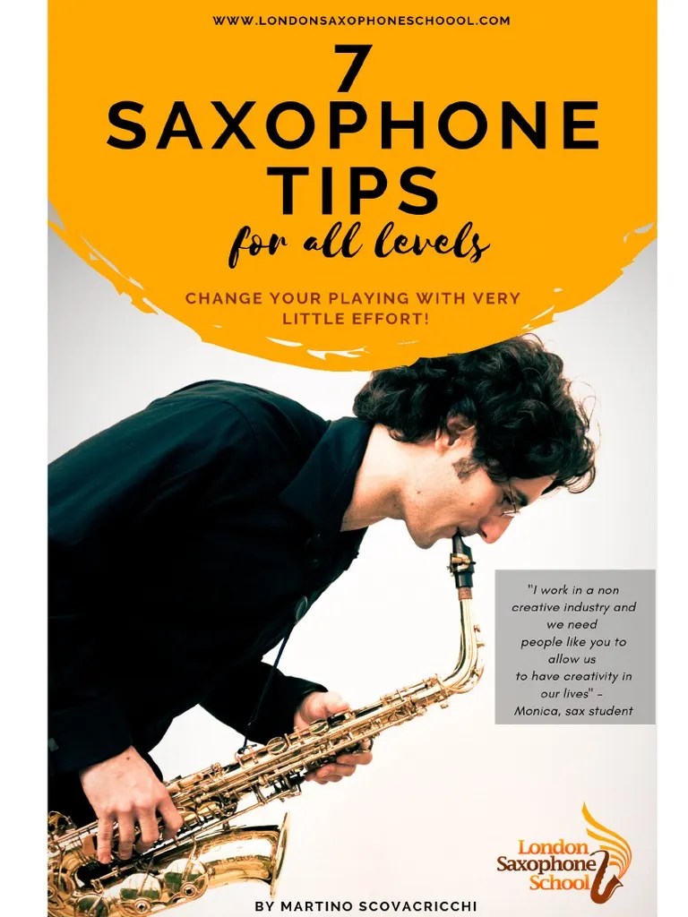 7 Saxophone Tips For All Levels PDF Rhythm Saxophone