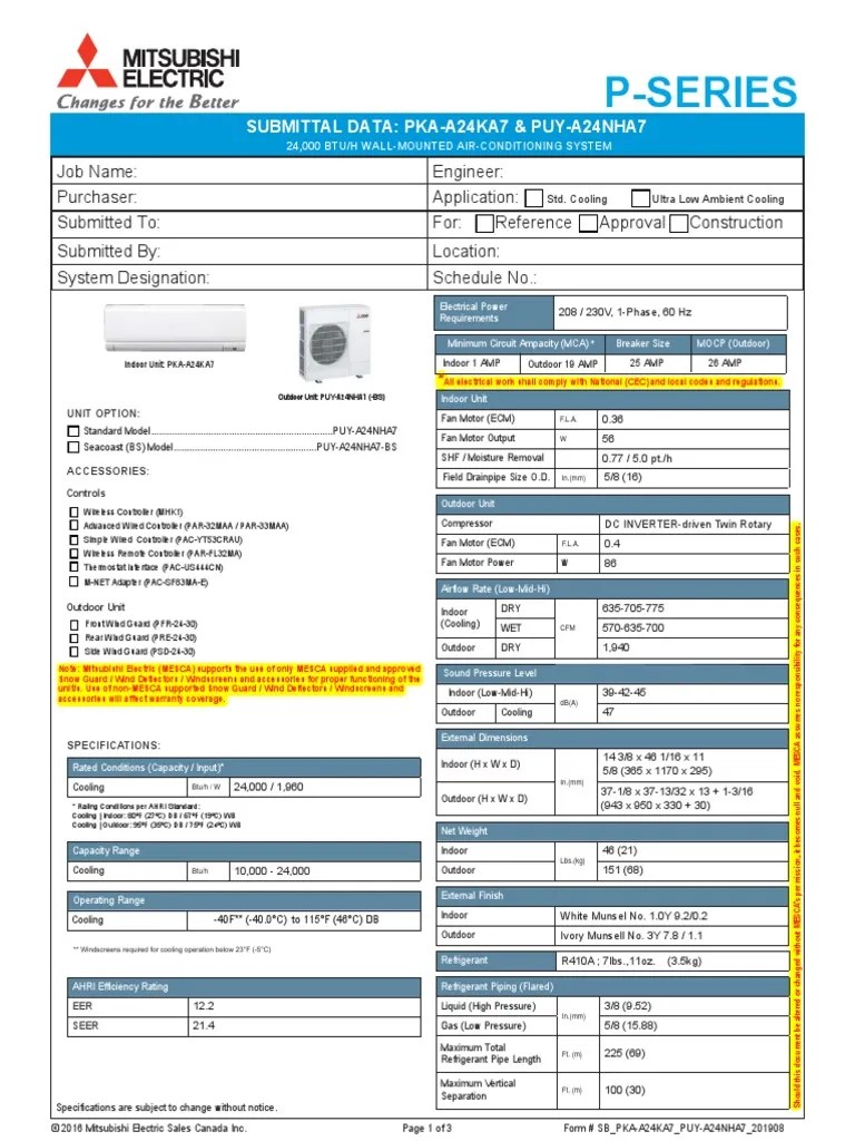 SB Pka-A24ka7 Puy-A24nha7 (-BS) 201908 | PDF | Electric Power | Machines