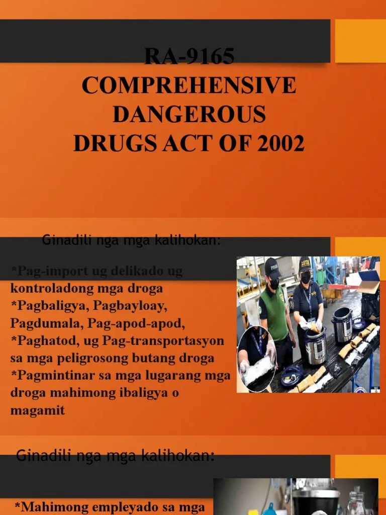 RA 9165 The Dangerous Drugs Act of The Philippines PDF