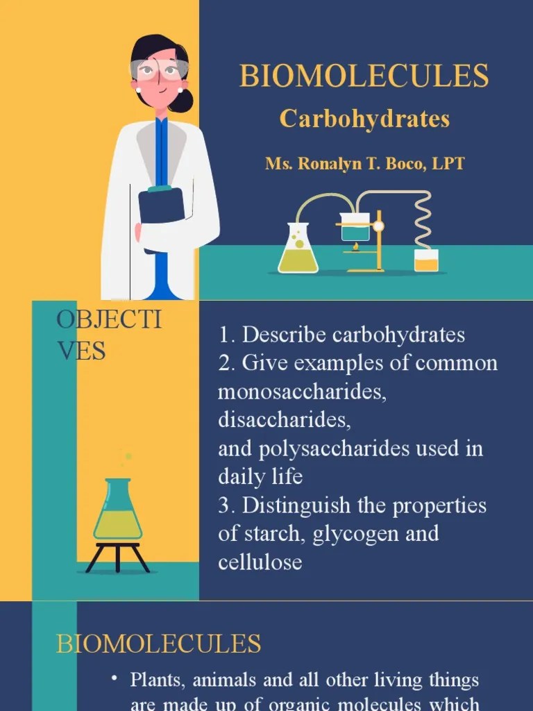 Lesson 7 Biomolecules Carbohydrates PDF Carbohydrates Biomolecules