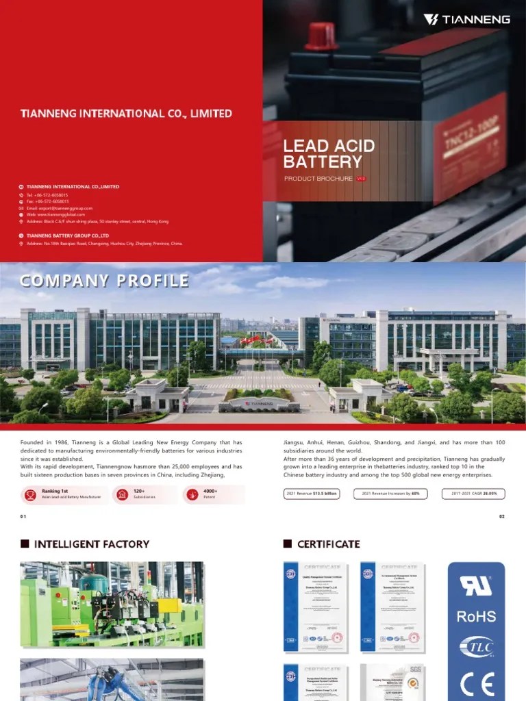 Lead-Acid Battery Catalogue 20220930 | PDF | Transport | Battery