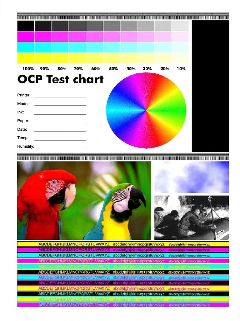 Ocp Color Test Chart PDF