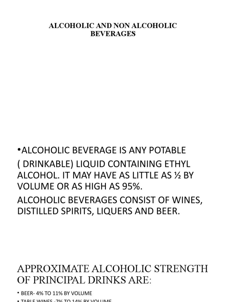 Alcoholic and Non Alcoholic Beverages PDF Alcoholic Beverages Whisky