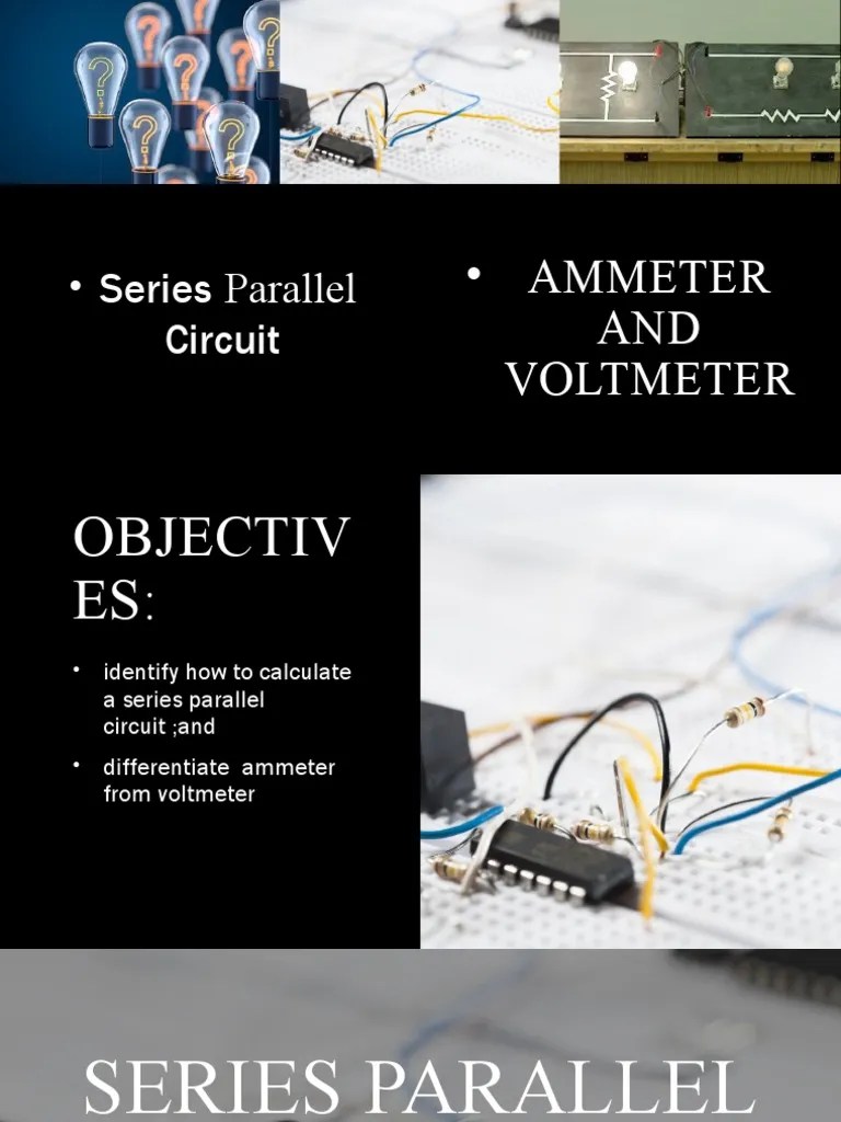 Series Parallel Circuit Ammeter and Voltmeter PDF Voltage Direct
