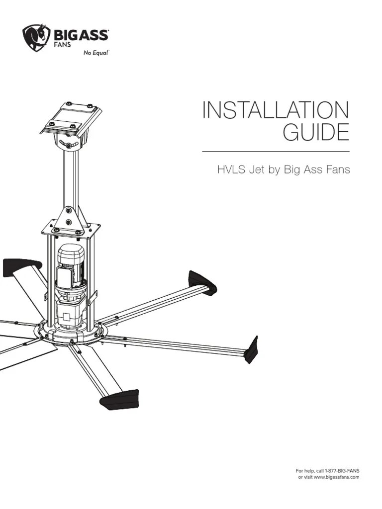 Hvls Jet Install Guide PDF Electrical Wiring Nut (Hardware)