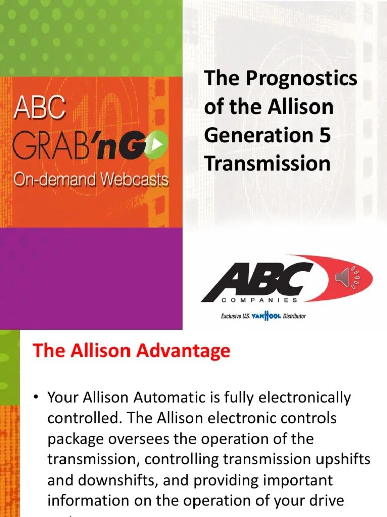 Allison+gen 5+fault+code+retrieval PDF Clutch Automatic Transmission