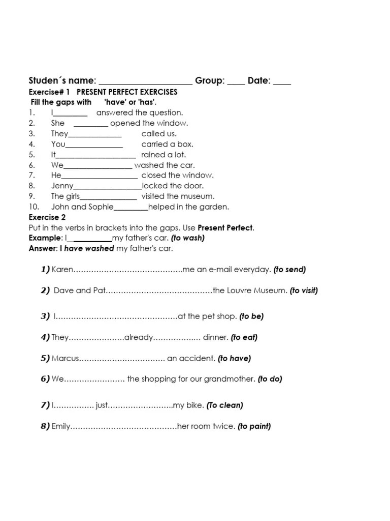 Ingles Ciclo 5 Y6 Segundo Periodo 2023 Presente Perfecto Septiembre PDF