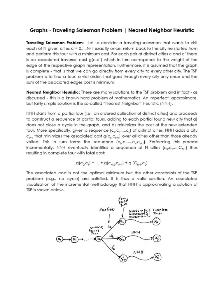 TSP Nearest Neighbor PDF Algorithms And Data Structures Mathematical Concepts