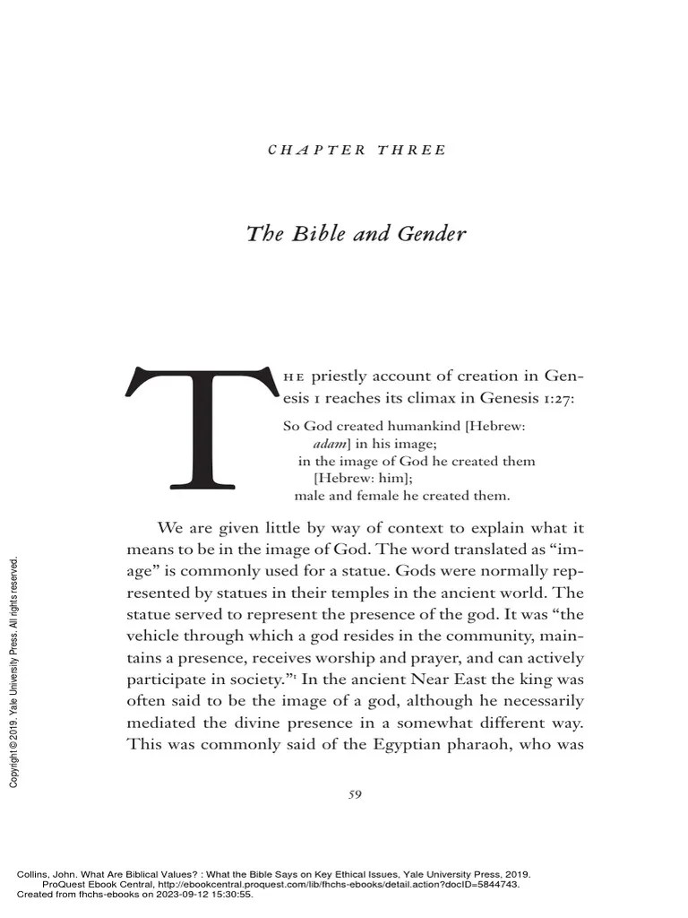 What Are Biblical Values What The Bible Says On Ke... (CHAPTER THREE