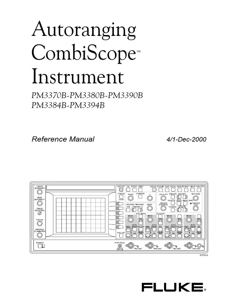 Fluke PM3380B Reference Manual PDF Electricity Electronics
