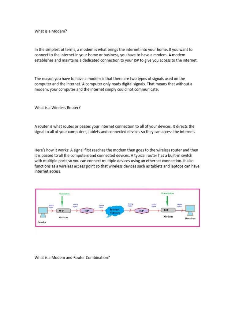 3 Modem and Router | PDF