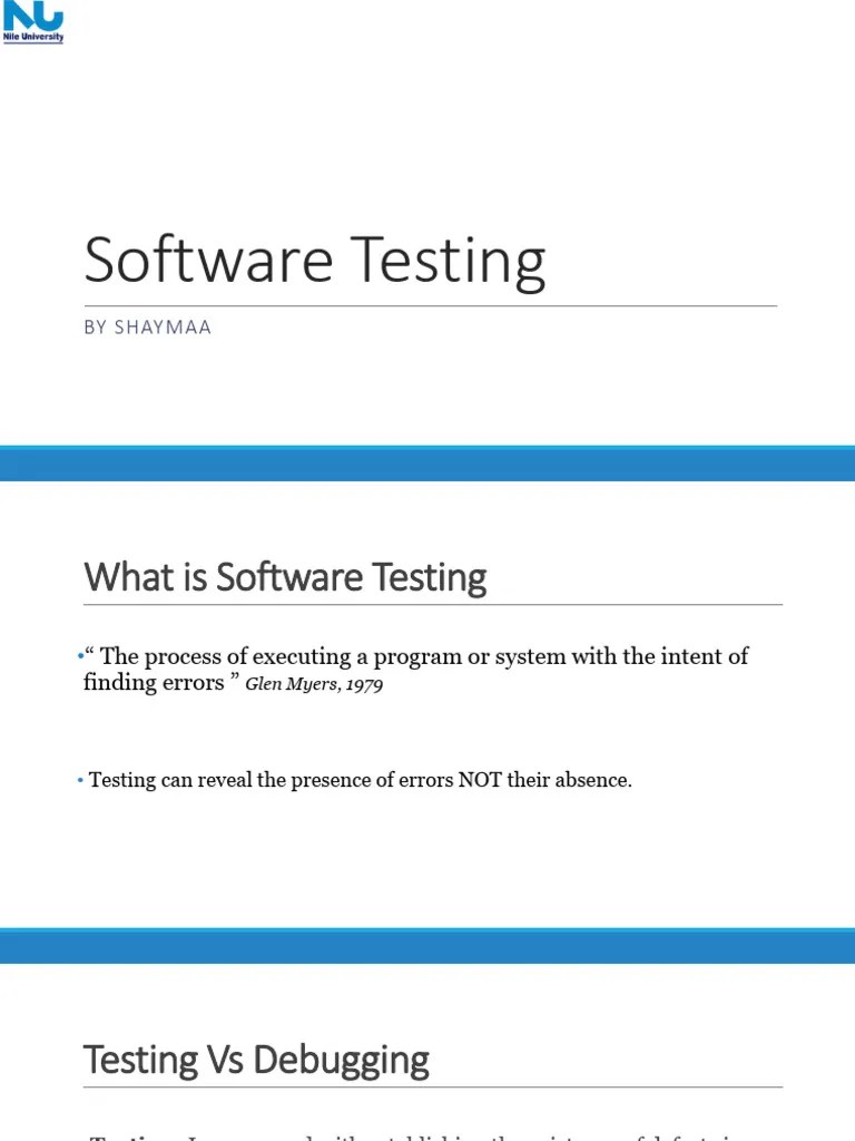 Software Testing Tutorial PDF Software Testing Personal
