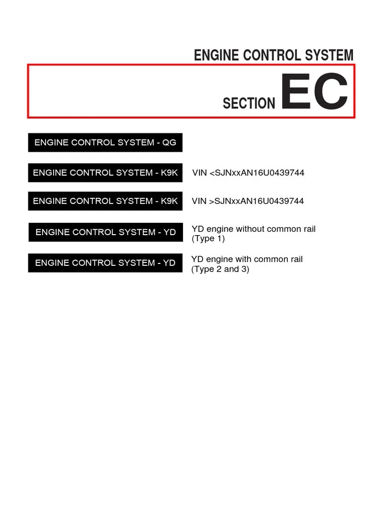 Engine Control System K9K Engine Control System K9K PDF