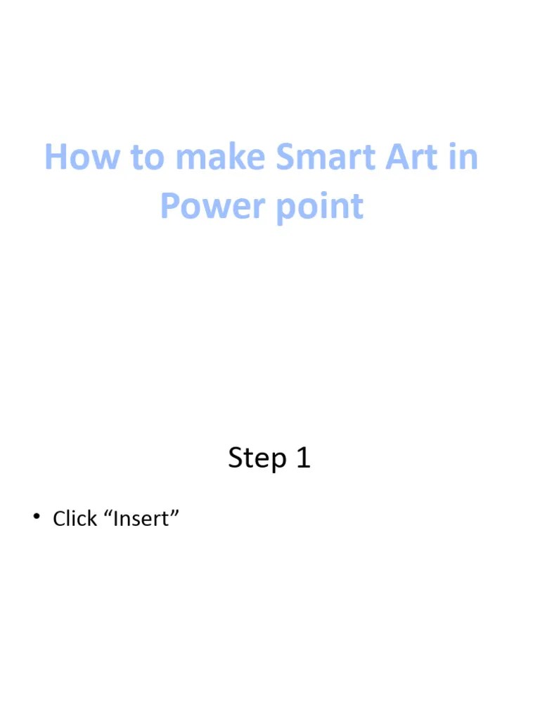 How To Make A SmartArt PDF