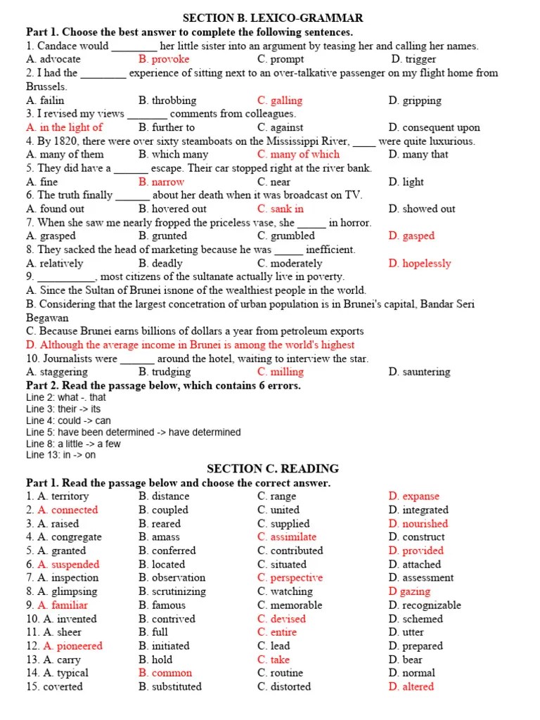 Section C. Reading PDF