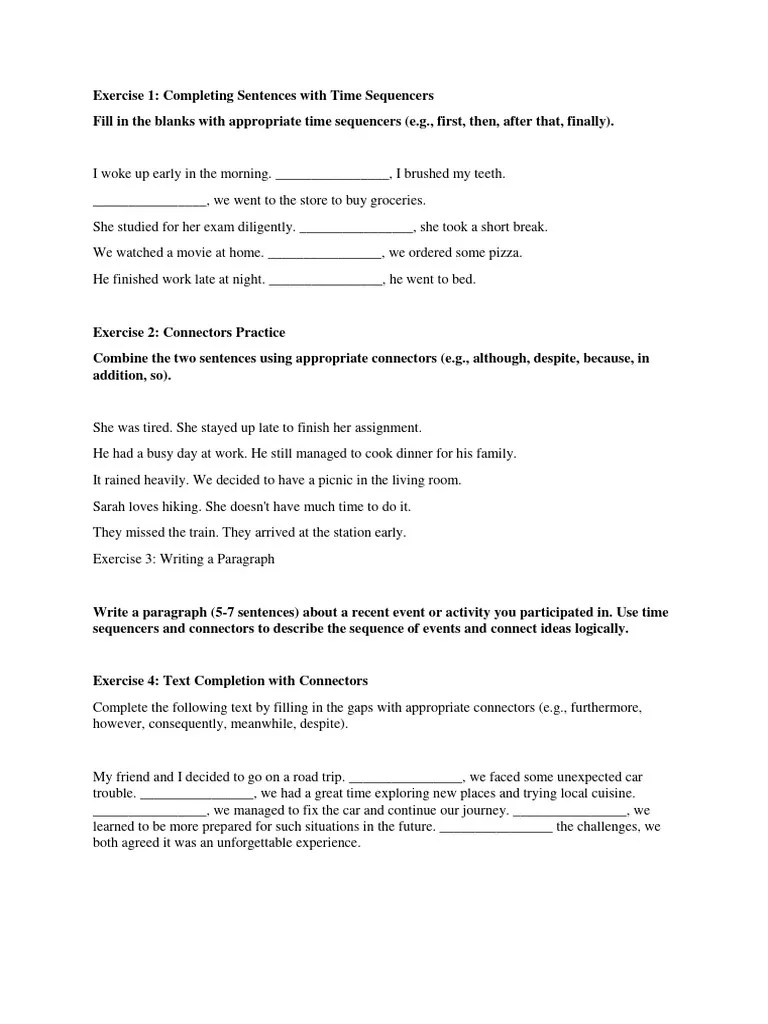 Time Sequencers and Connectors PDF