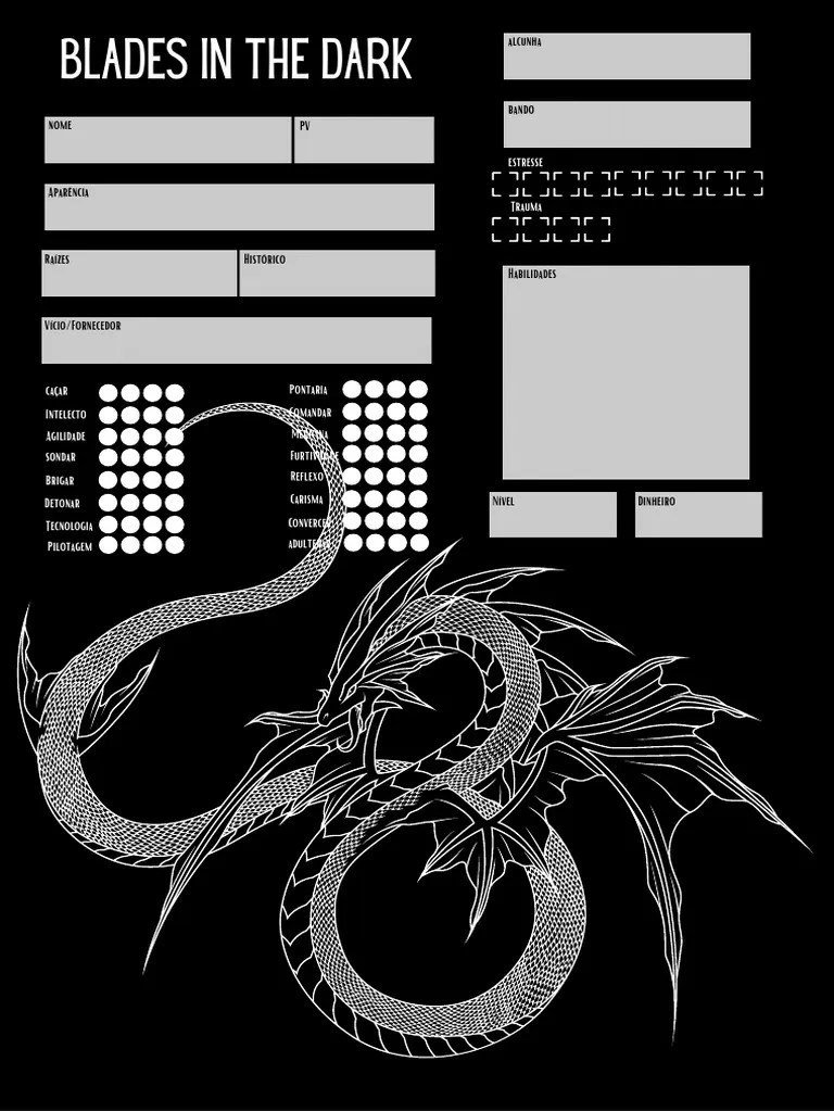 Ficha Blades in The Dark PDF