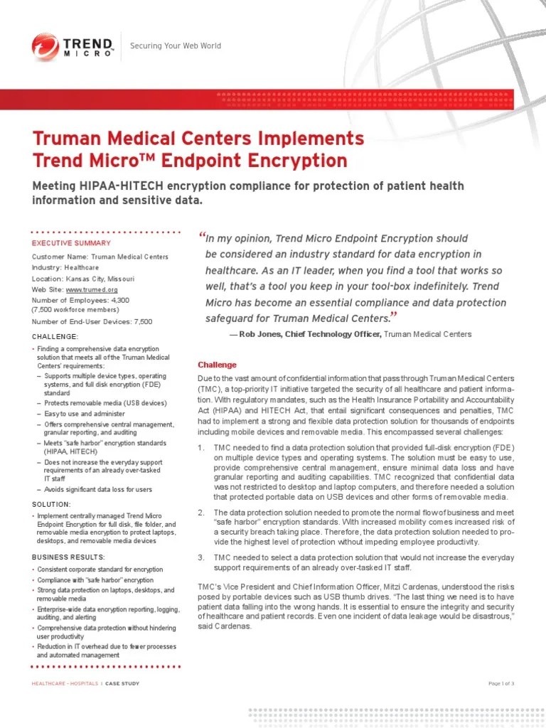 [Case Study] Truman Medical Centers Information Privacy Usb Flash Drive