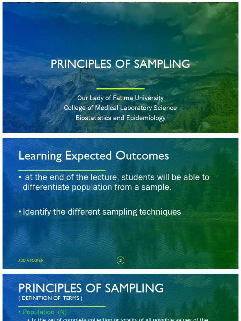 Principles of Sampling PDF Sampling (Statistics) Statistical Theory