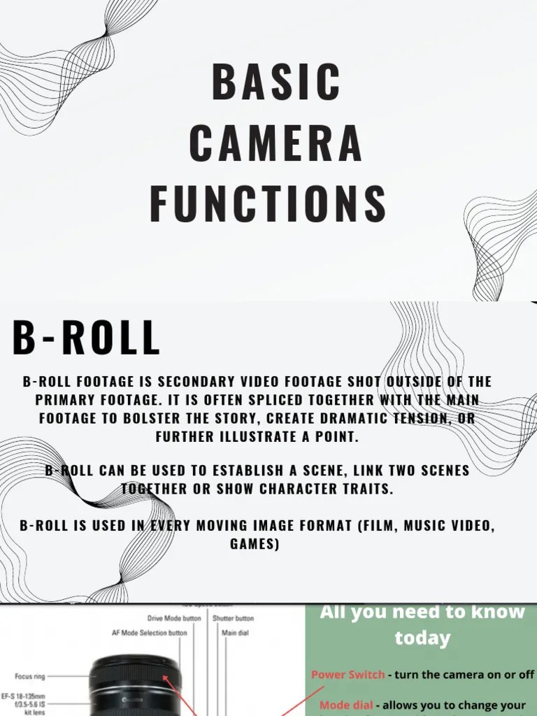 Basic Camera Functions PDF