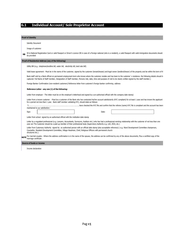 Atlas Mara Requirements 1 Download Free PDF Identity Document Lease