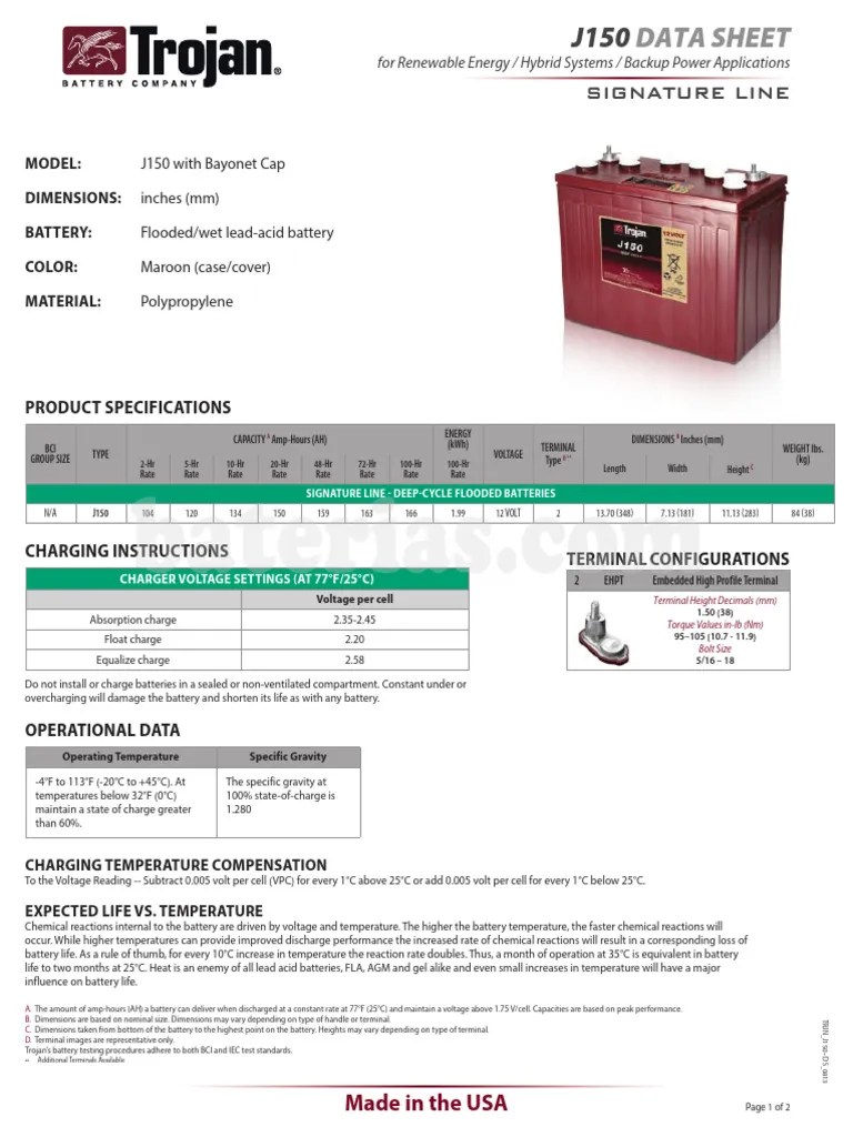 003 Flooded-Lead-Acid-Battery | PDF | Battery Charger | Quantity