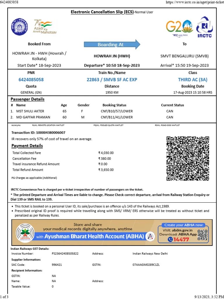 Cancel Ticket | PDF