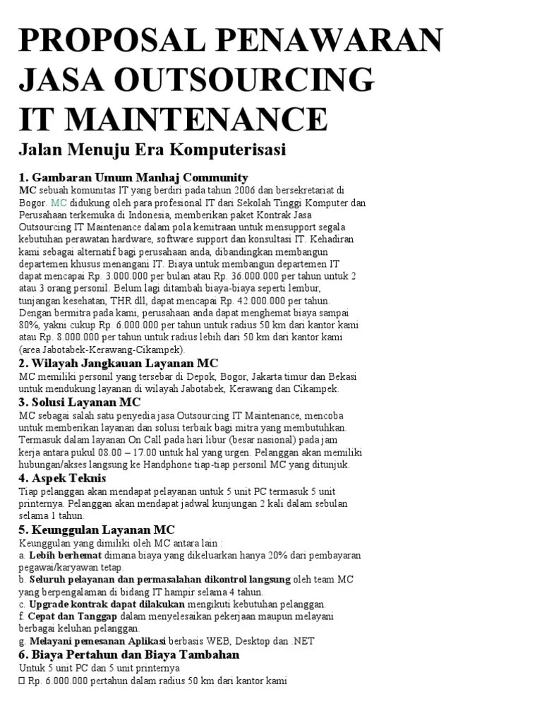 Proposal Penawaran 1 | PDF