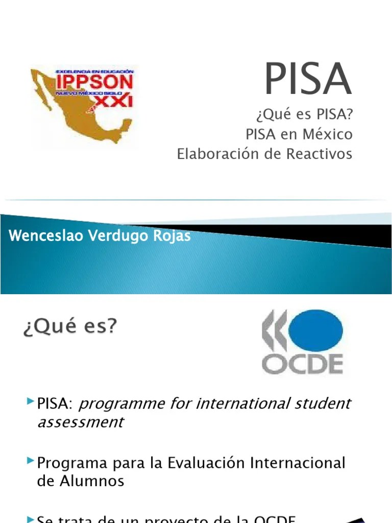 Pisa en Mexico PDF