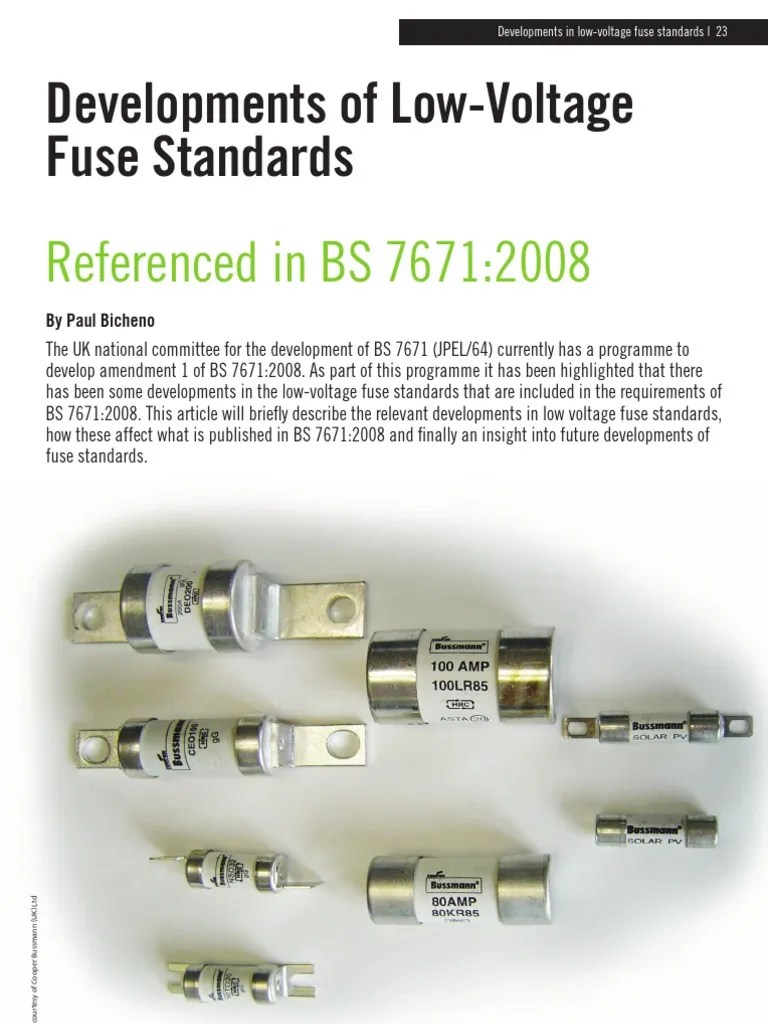 BS88 Fuse Standards Fuse (Electrical)