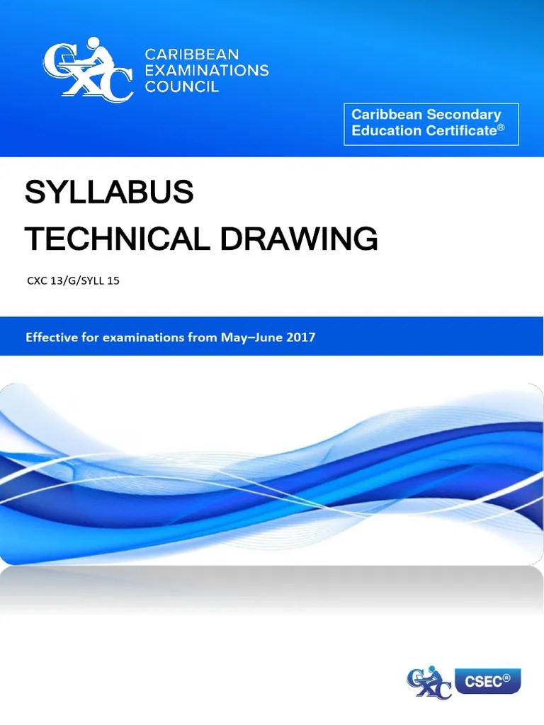 CSEC Technical Drawing Syllabus PDF