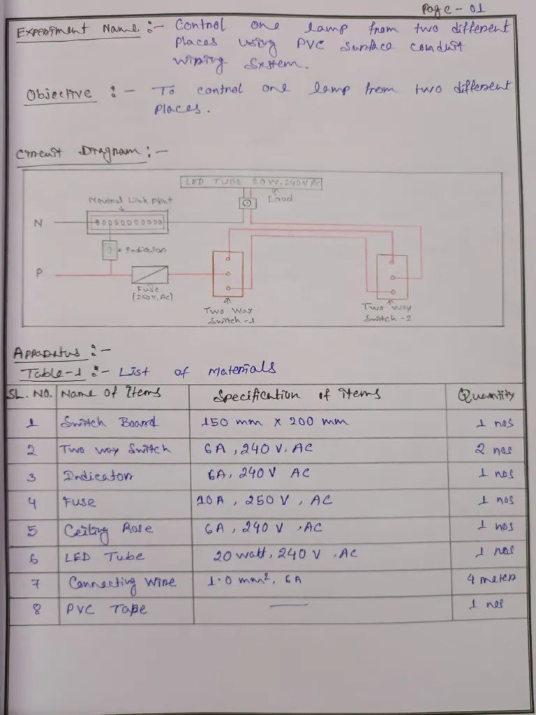 Two Way Switch Connection | PDF