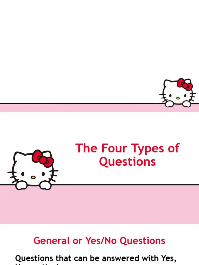 The Four Types of Questions PDF