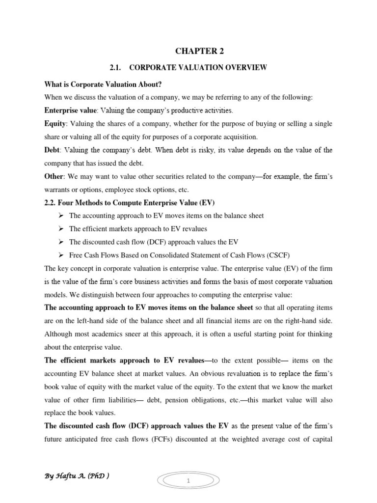 Chapter 2 Financial Modeling PDF