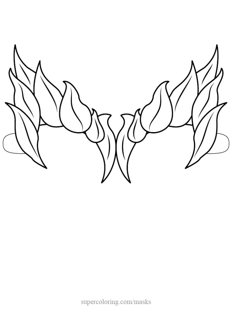 Poison Ivy Mask Outline Paper Craft | PDF
