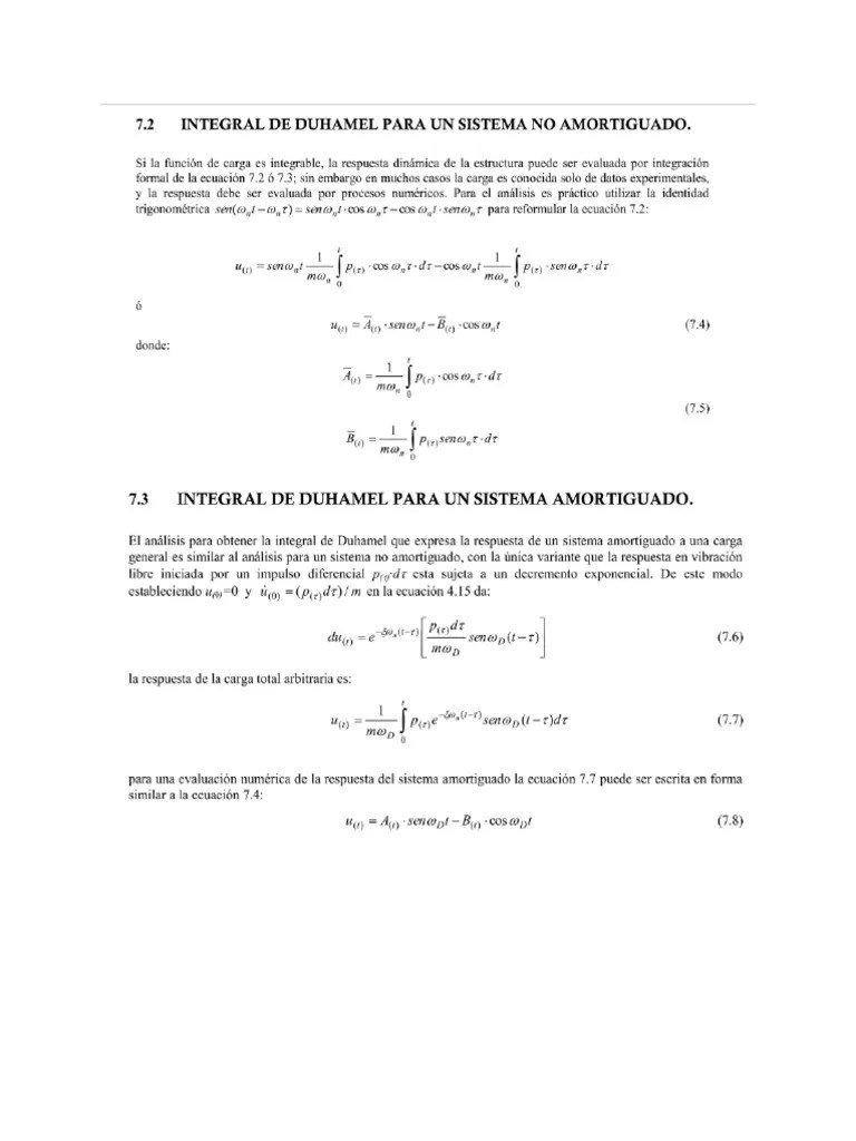 Integral de Duhamel PDF