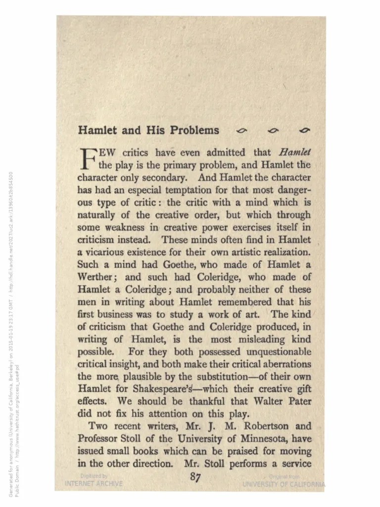 Eliot+Hamlet+and+His+Problems PDF