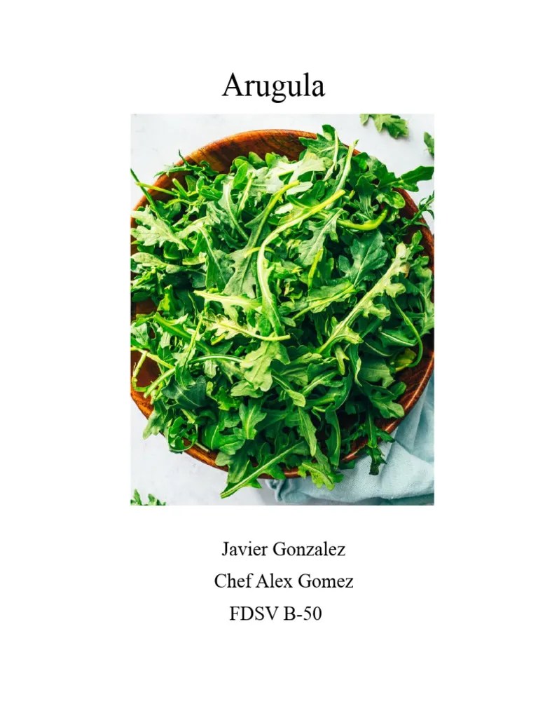 Arugula PDF